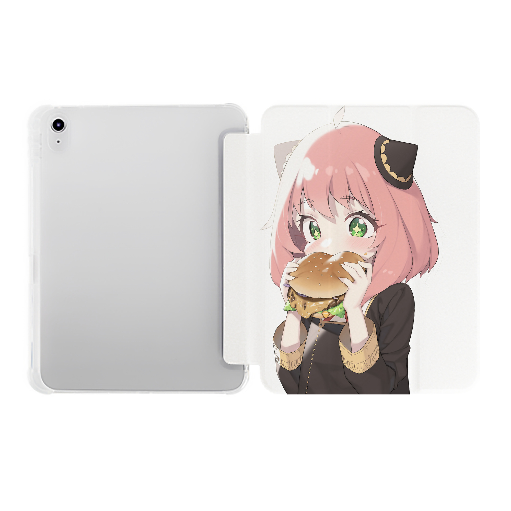 （画像用） SPY×FAMILY间谍家家酒 IPad ケース ペン収納付き 三つ折りスタンド PUレザー×シリコン 対応機種9.5/10.5/10.9インチ